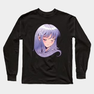 cute girl of Japan animation Long Sleeve T-Shirt